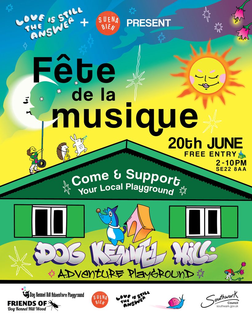 Poster for fete de la Musique 20 June 2026 in DKH Wood